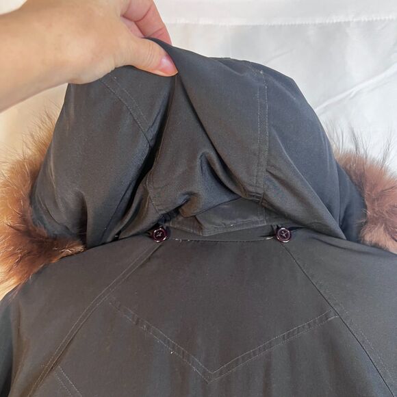 Utex Down Fill Insulated Puffy Coat Anorak Removable Faux Fur Hood Size 1-2X* - Picture 8 of 14